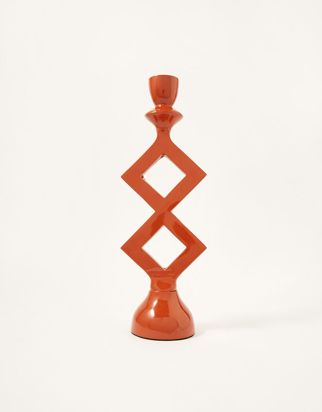 Large Diamond Shape Candlestick Holder, , large