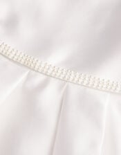 Henrietta Pearl Belt Dress, Ivory (IVORY), large