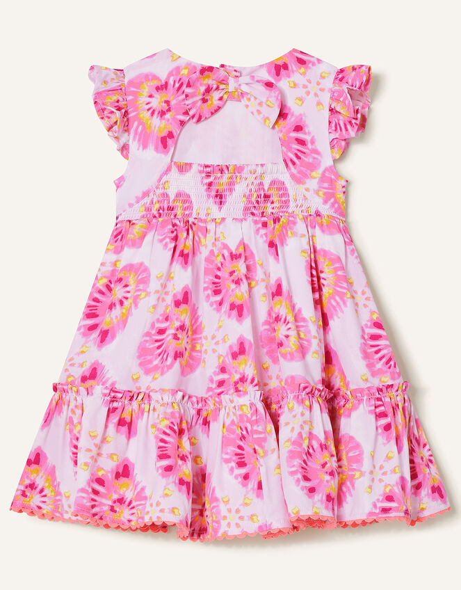 Baby Tie Dye Heart Dress , Ivory (IVORY), large