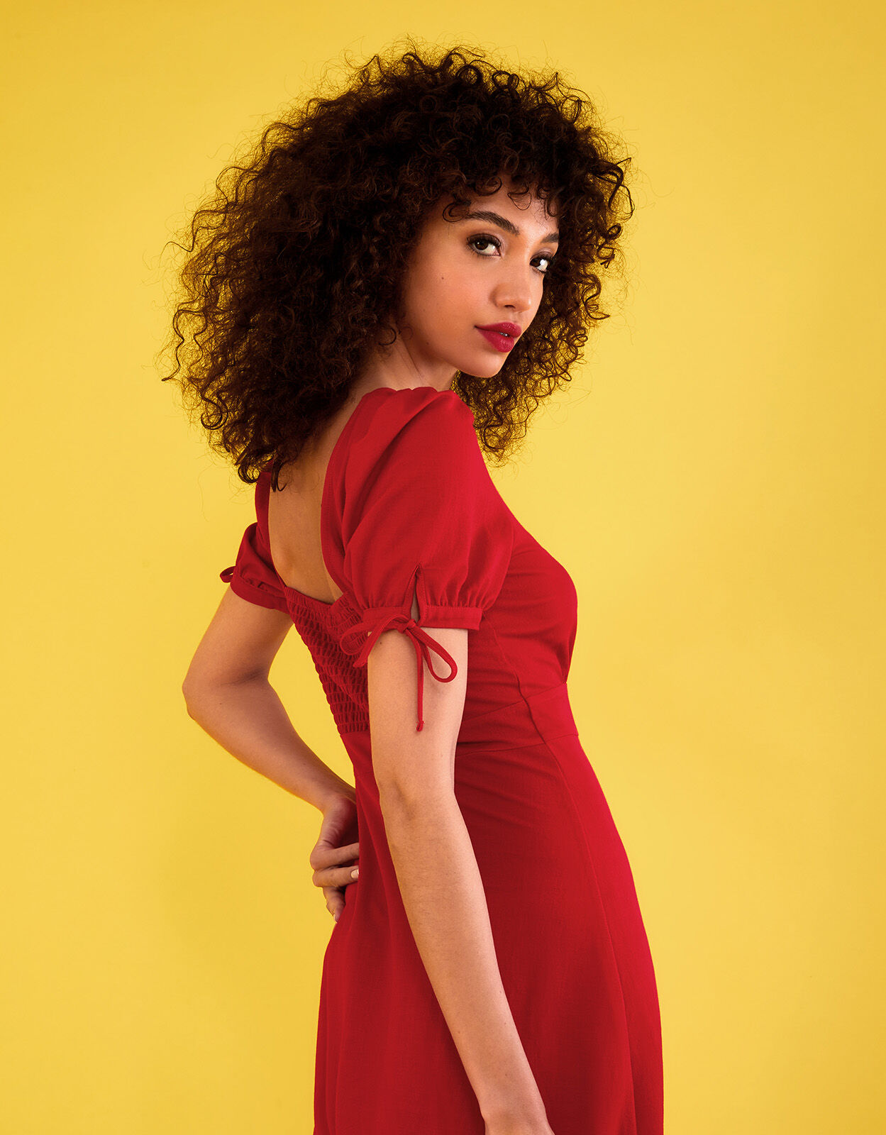 Monsoon red dress new arrivals