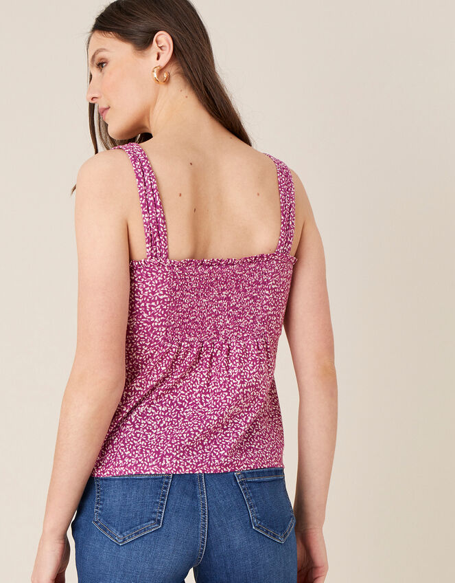 Maddy Printed Jersey Cami, Pink (PINK), large