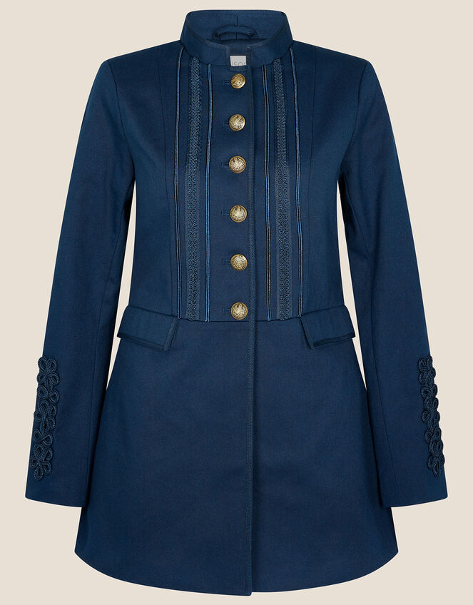 Maura Military Blazer, Blue (NAVY), large
