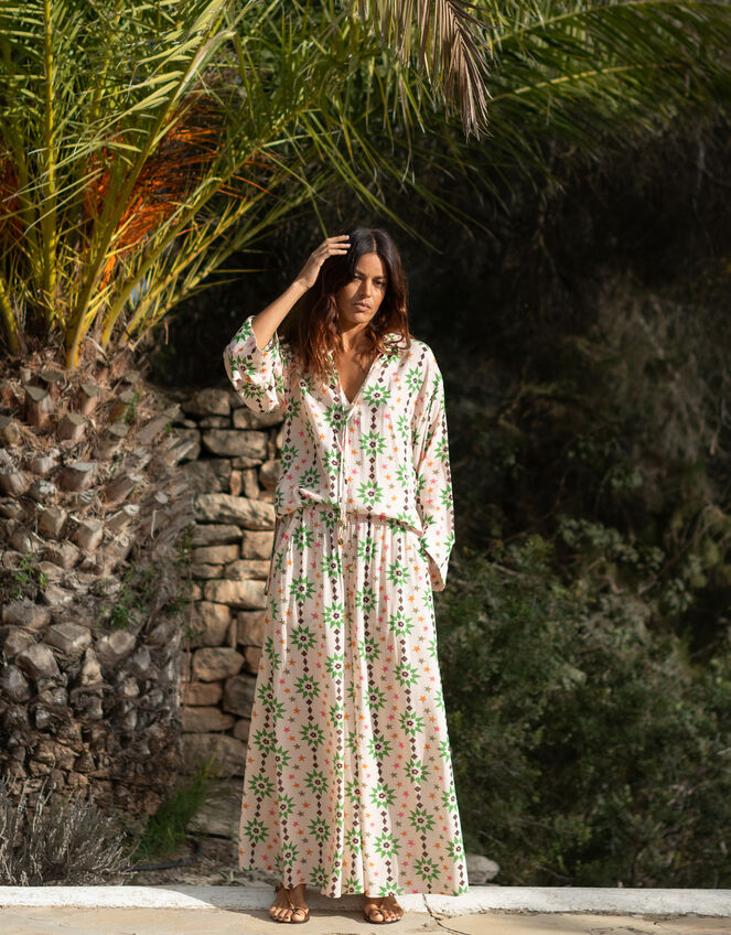 La Galeria Elefante Star Print Blouse Orange