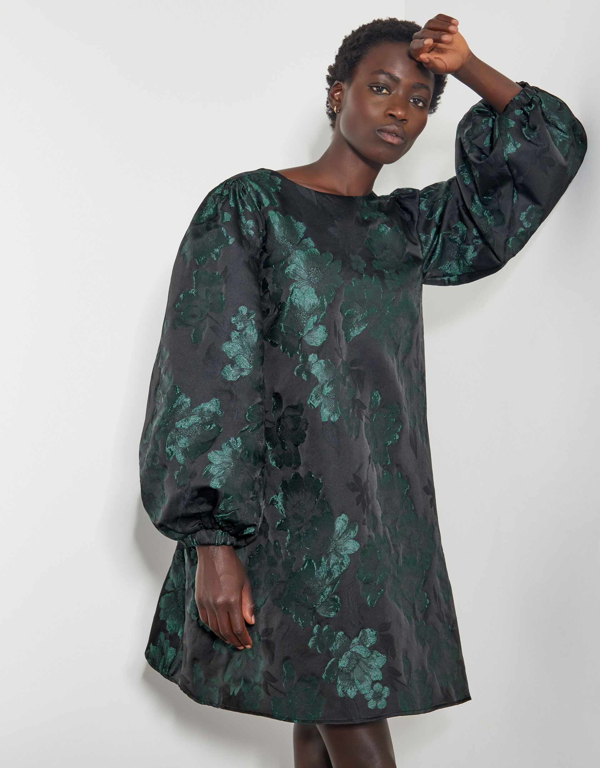 Monsoon green floral dress shop