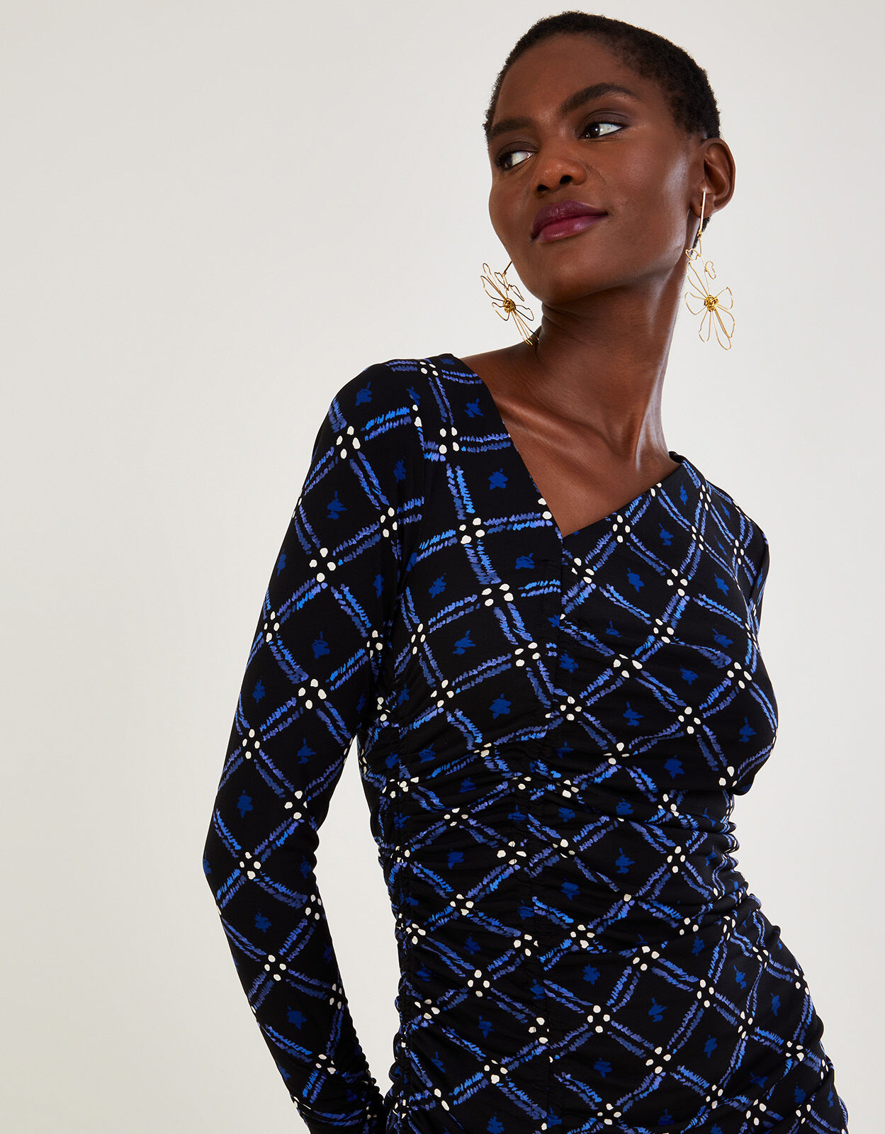 Black outlet geometric dress