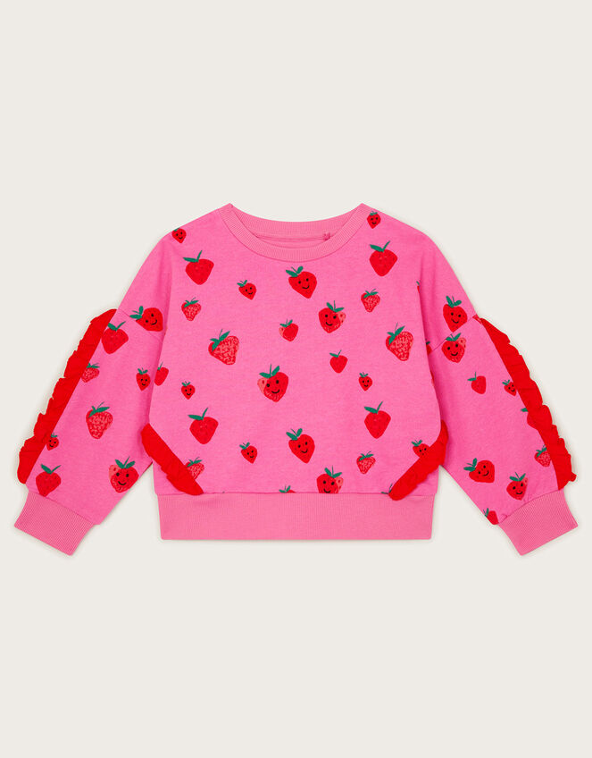 Sally Strawberry Sweatshirt, Pink (PINK), large