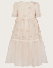 Snowflake Embellished Maxi Dress, Natural (NATURAL), large