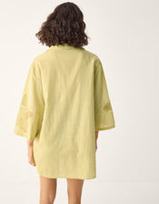 Joanna Cutwork Beach Shirt, Green (SAGE), large