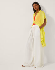 Anaka Beach Cover Up Shirt, Green (LIME), large