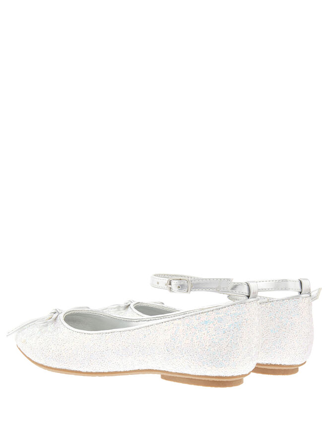Anya Glitter Ballerina Shoes, Blue (BLUE), large