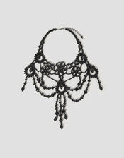 Beaded Chandelier Collar Necklace, , large