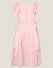 Joy Ruffle Chiffon Party Dress, Pink (PINK), large