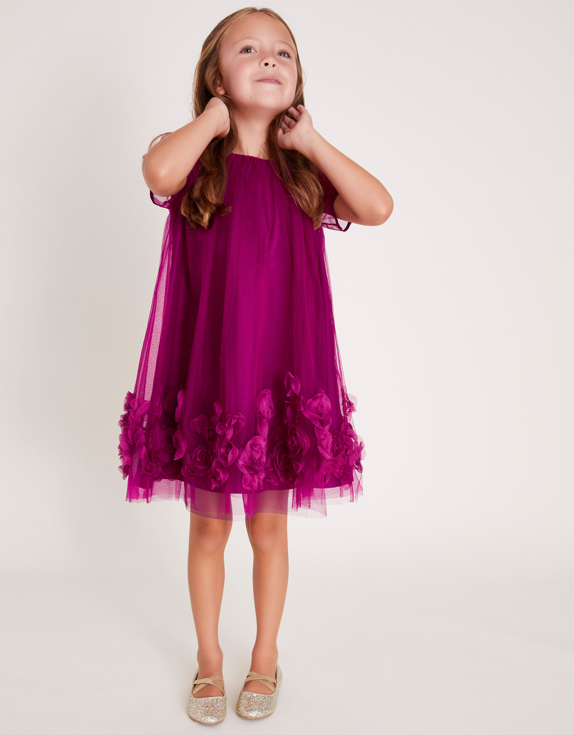 Pink rose brand dresses top