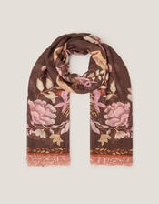 Samara Floral Print Scarf, , large