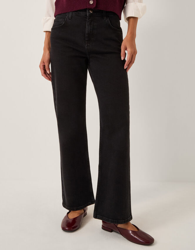 Sienna Straight Leg Jeans, Black (BLACK), large