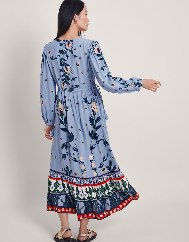 Aldina Floral Dress, Blue (BLUE), large