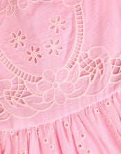Cutwork Broderie Dress, Pink (PINK), large