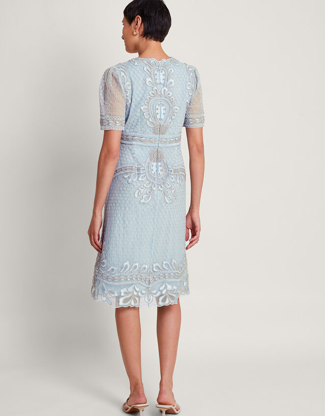 Siena Embroidered Dress, Blue (BLUE), large