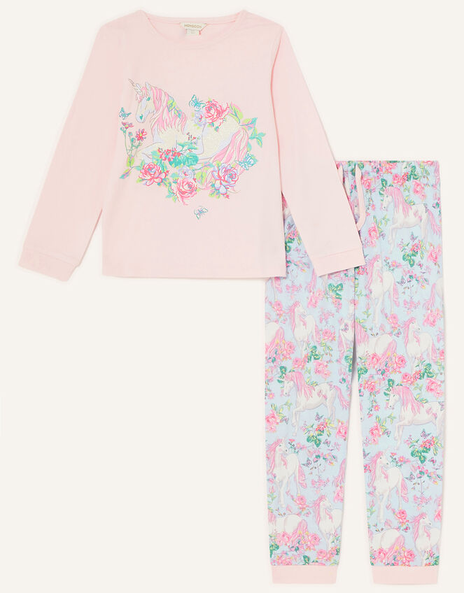 Fantasy Unicorn Pyjama Set, Blue (AQUA), large