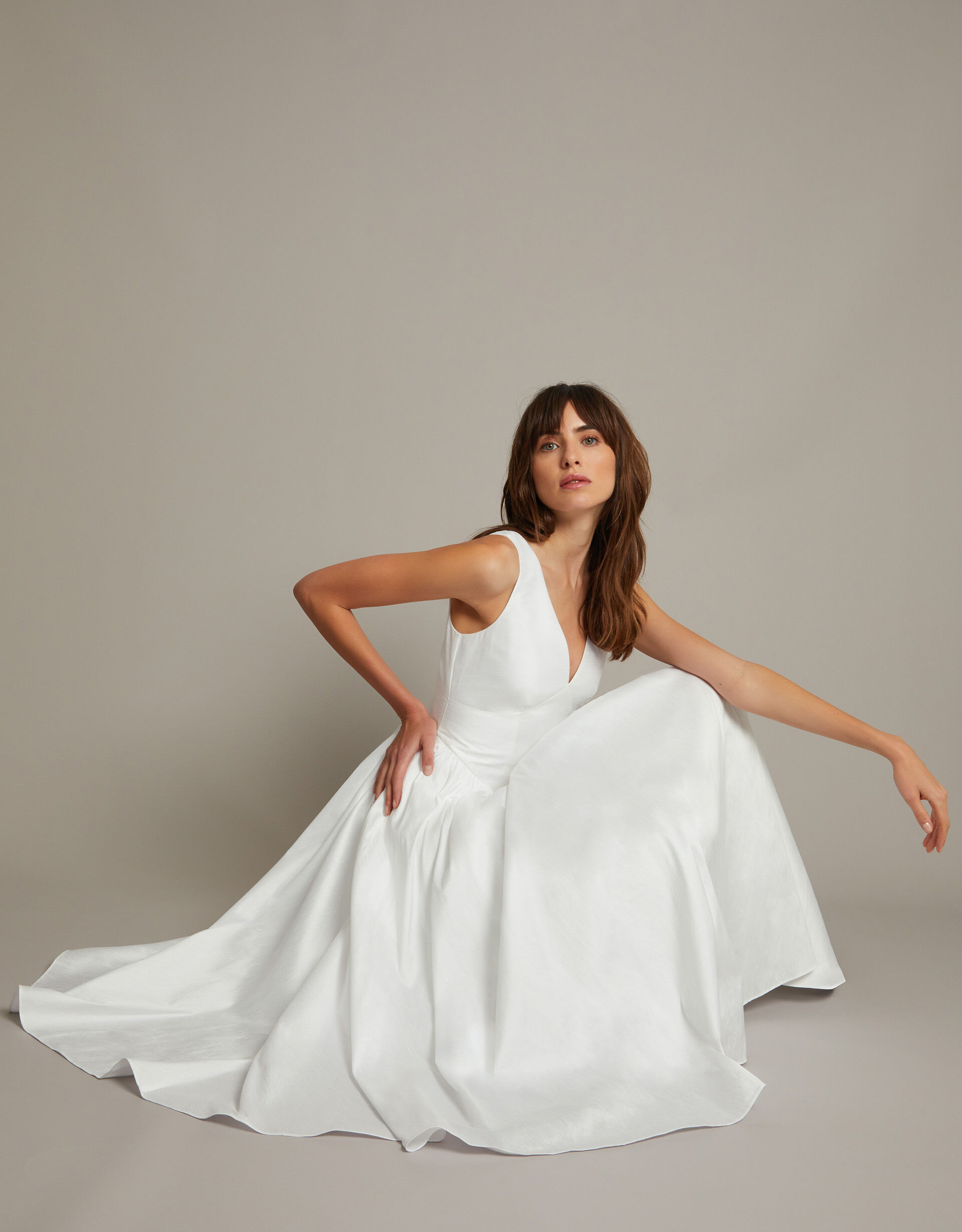 Colette Midi Bridal Dress Ivory