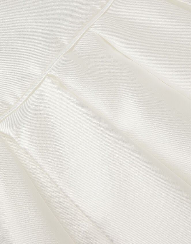 Isabella Short Sleeve Pearl-Embellished Dress, Ivory (IVORY), large