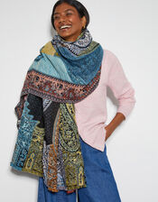 Lil Paisley Patchwork Scarf, , large