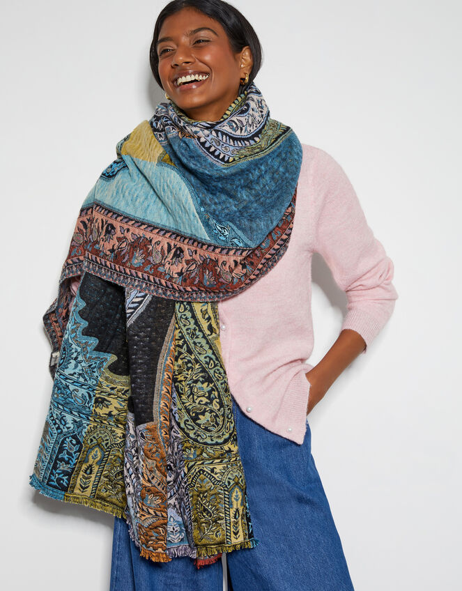 Lil Paisley Patchwork Scarf, , large