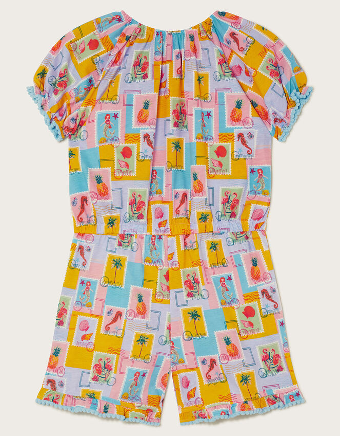 Stamp Print Playsuit, Multi (MULTI), large