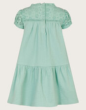 Baby Broderie Dress, Blue (AQUA), large