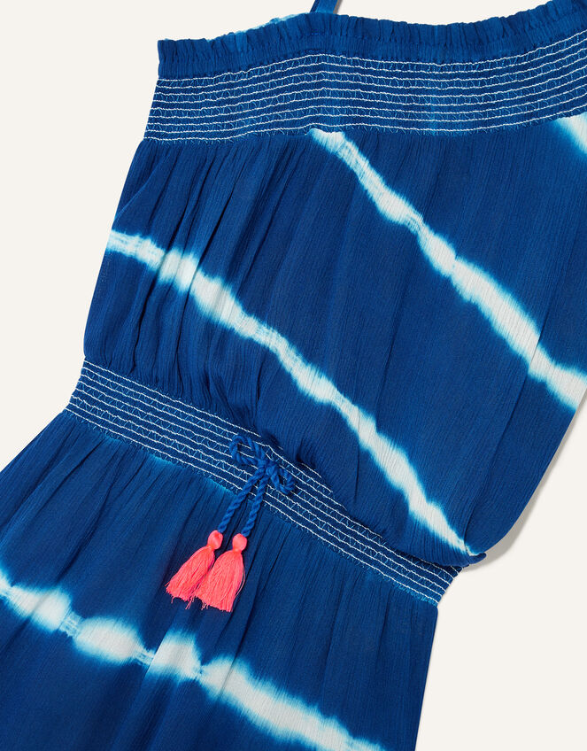 Tie Dye Playsuit, Blue (BLUE), large