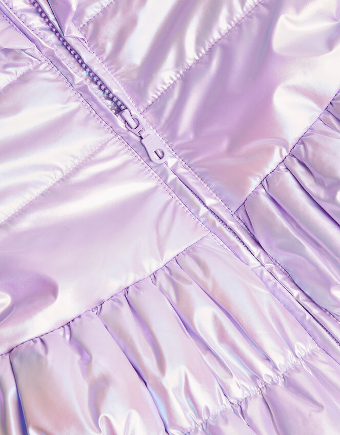 Metallic Padded Coat, Purple (LILAC), large