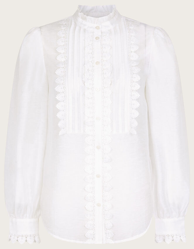 DXT-58643 IVORY LACE BLOUSE main image 1