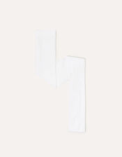 35 Denier Bridal Spot Tights, White (WHITE), large