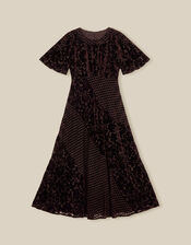 Adeline Devor&eacute; Polka Dot Maxi Dress, Brown (CHOCOLATE), large