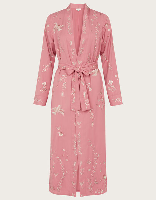 Florence Embroidered Bird Kimono, Pink (PINK), large