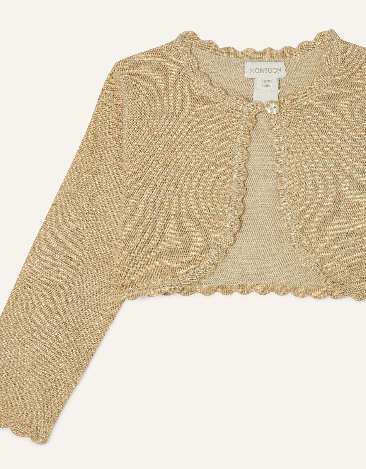 Baby Niamh Cardigan Gold | Baby Girl 
