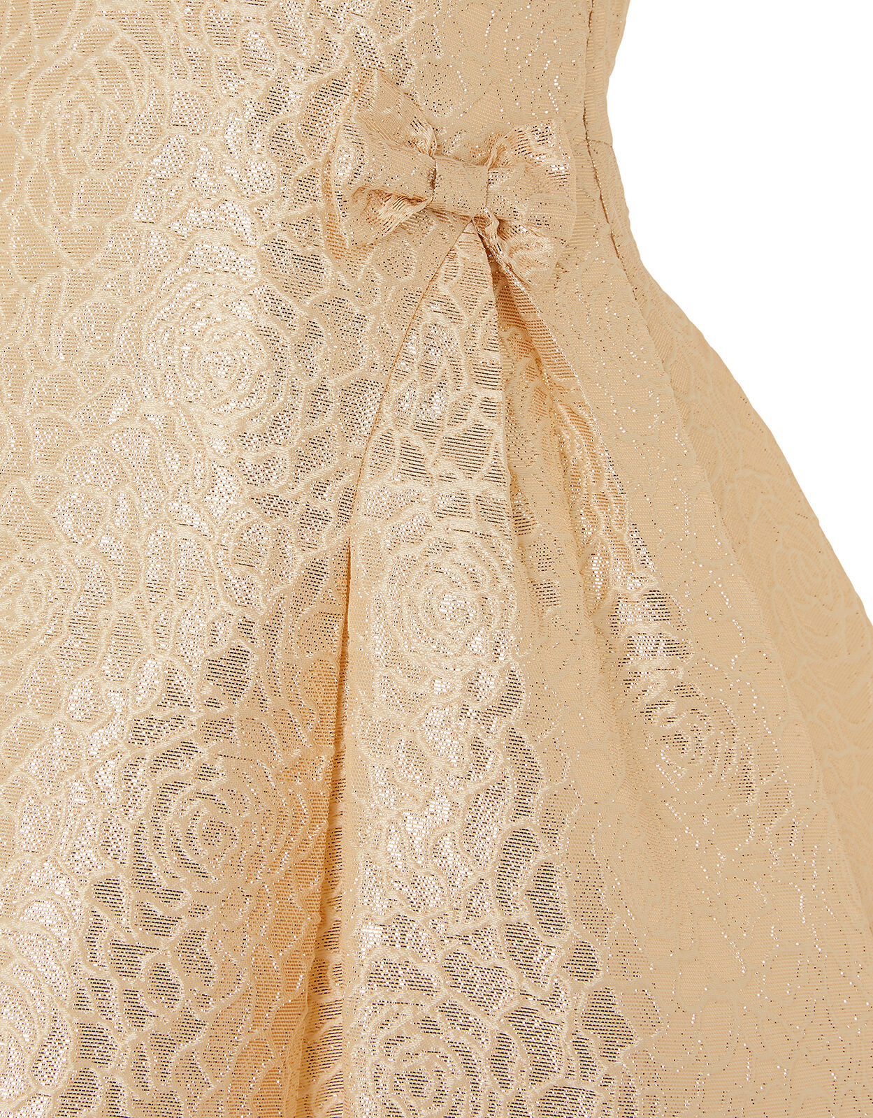 Jacquard store dress gold