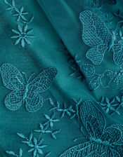 May Velvet Lace Butterfly Dress, Teal (TEAL), large