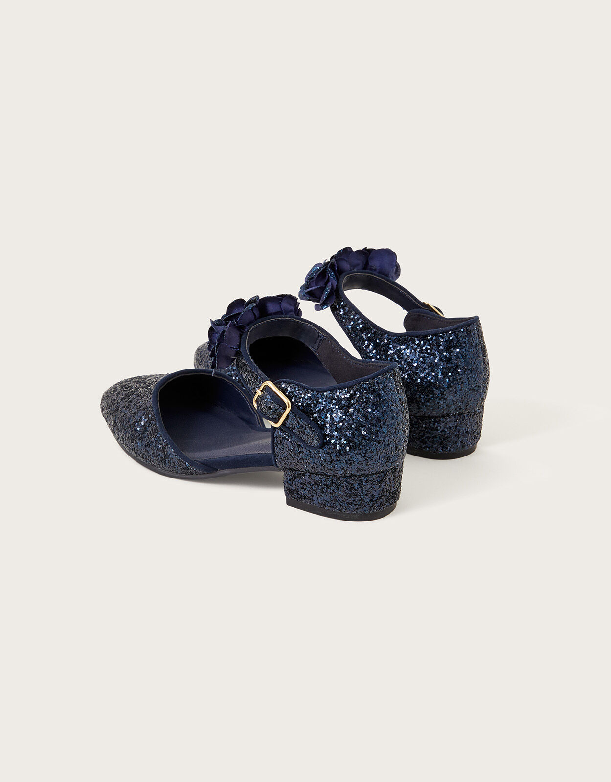 Sparkly navy discount blue shoes