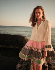 Devotion Twins Ella Geometric Stripe Mini Dress, Multi (MULTI), large