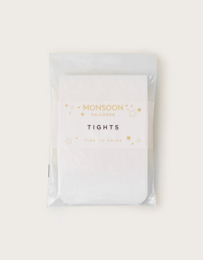 Butterfly Lace Tights, White (WHITE), large