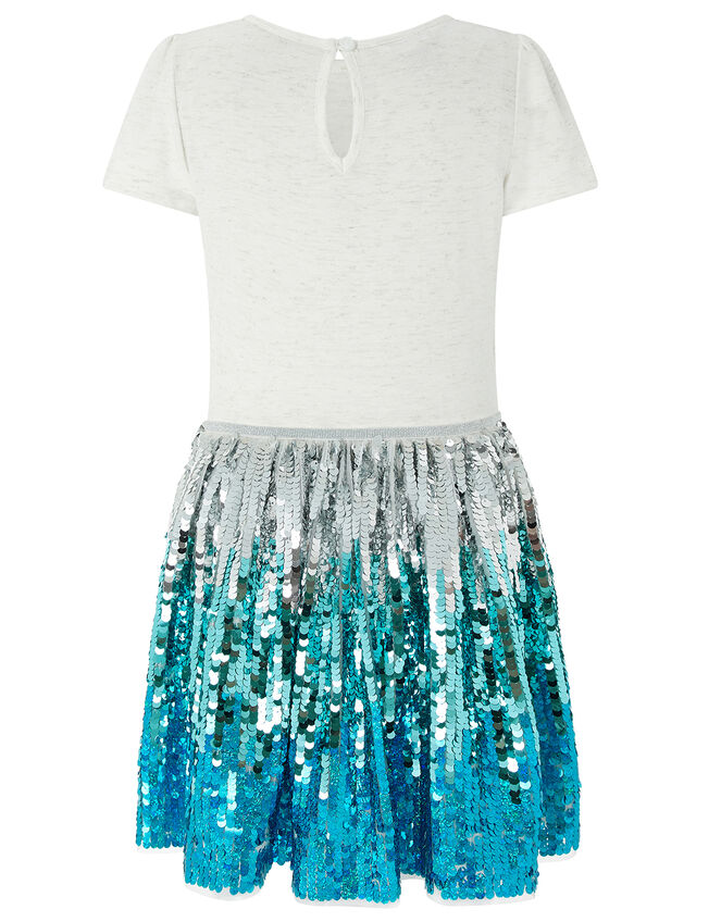 Freya Disco Dress With Sequin Skirt, Ivory (IVORY), large