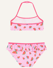 Watermelon Foil Print Bikini, Pink (PINK), large