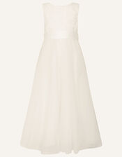 Alice Lace Bodice Tulle Maxi Dress, Ivory (IVORY), large