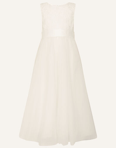 Alice Lace Bodice Tulle Maxi Dress, Ivory (IVORY), large