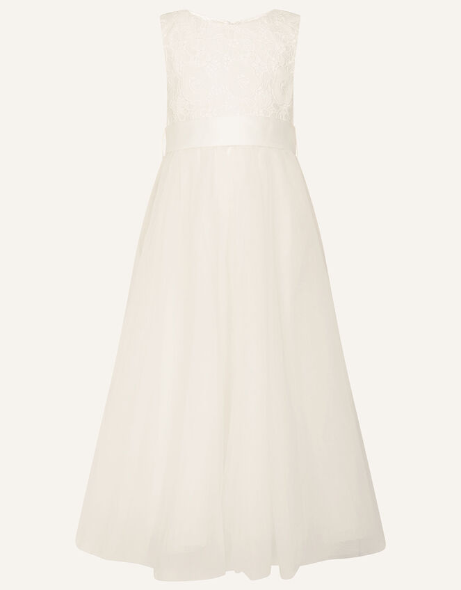 Alice Lace Bodice Tulle Maxi Dress, Ivory (IVORY), large