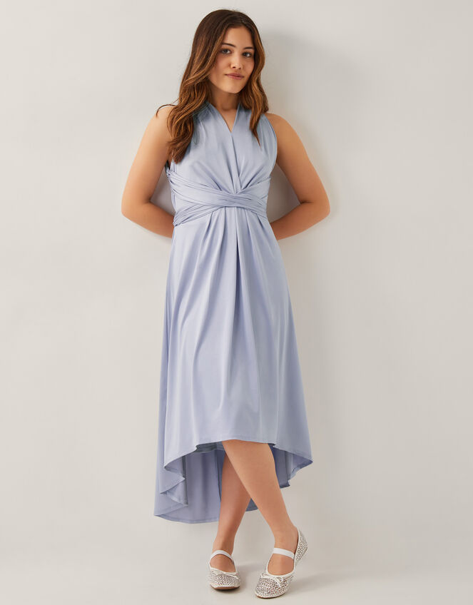 Tia Twist Prom Dress, Blue (PALE BLUE), large