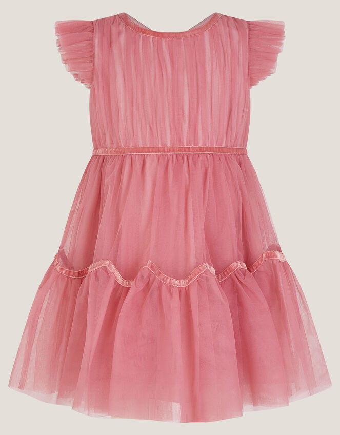 Baby Charlize Tulle Party Dress, Pink (DUSKY PINK), large