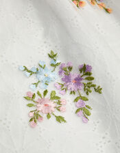 Baby Aria Floral Broderie Dress, Ivory (IVORY), large