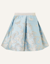 Cascading Butterfly Skirt , Blue (PALE BLUE), large